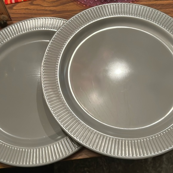 TWO LARGE THRESHOLD MELAMINE SERVING PLATTERS ! - Picture 1 of 8